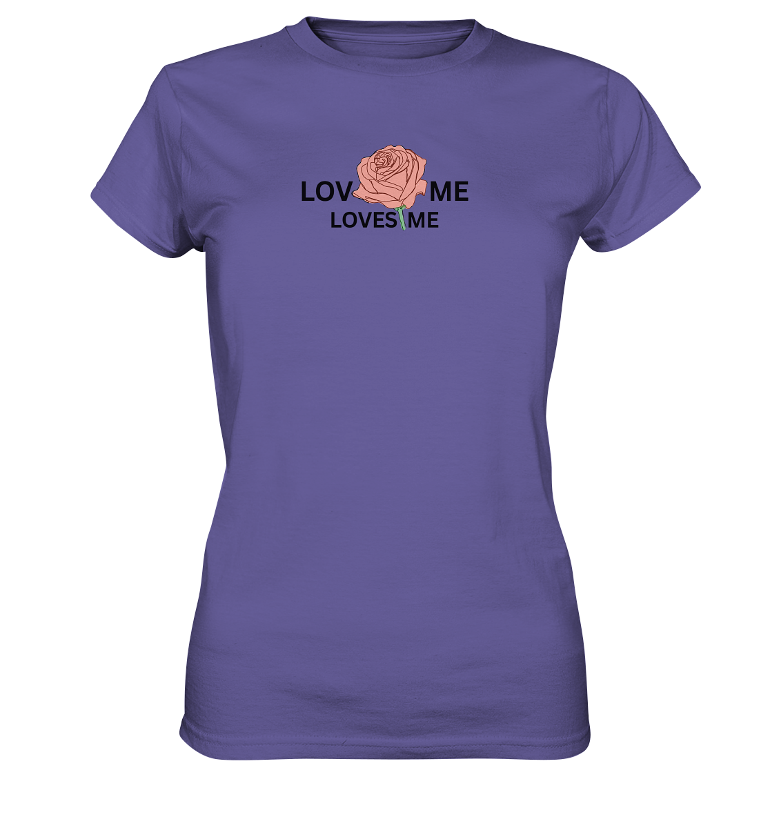 LOVES ME (Rote Rose) - Ladies Premium Shirt