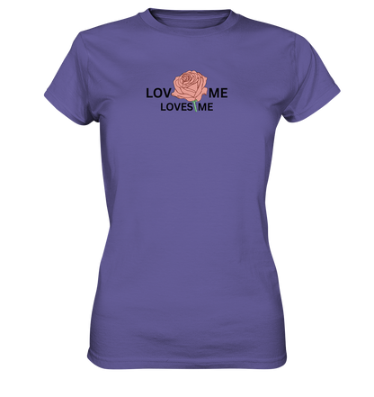 LOVES ME (Rote Rose) - Ladies Premium Shirt