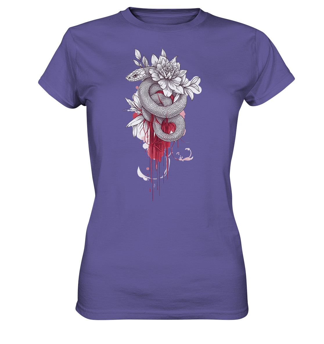 Schlange nur Vorderseiten Druck - Ladies Premium Shirt