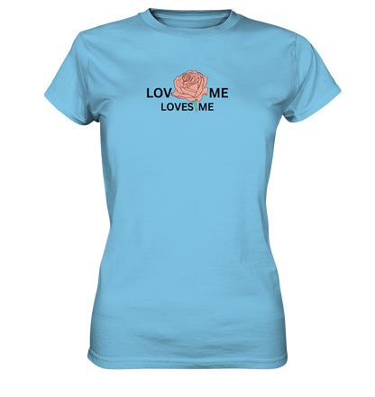LOVES ME (Rote Rose) - Ladies Premium Shirt