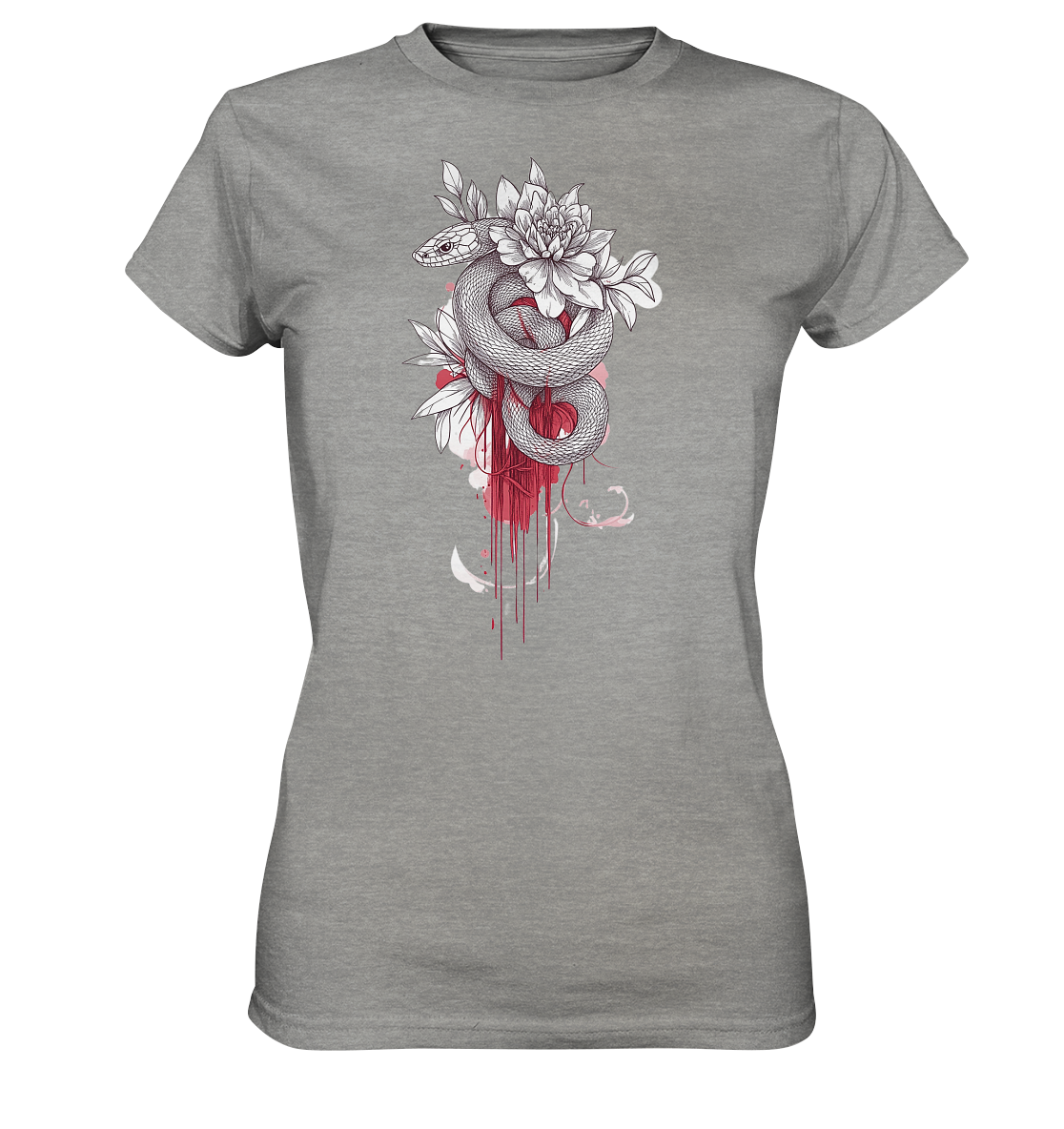 Schlange nur Vorderseiten Druck - Ladies Premium Shirt