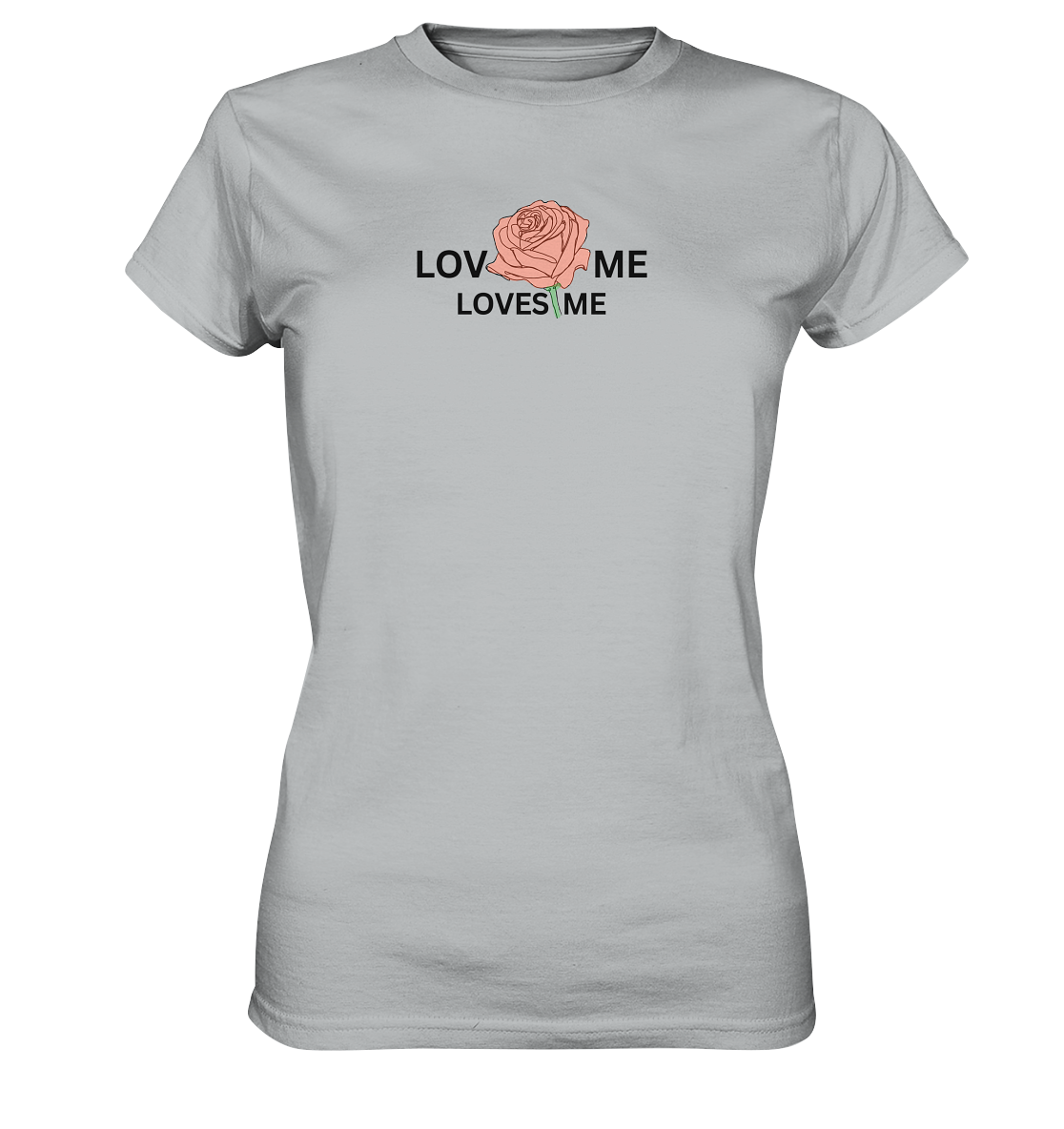 LOVES ME (Rote Rose) - Ladies Premium Shirt