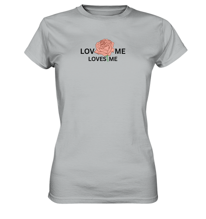 LOVES ME (Rote Rose) - Ladies Premium Shirt
