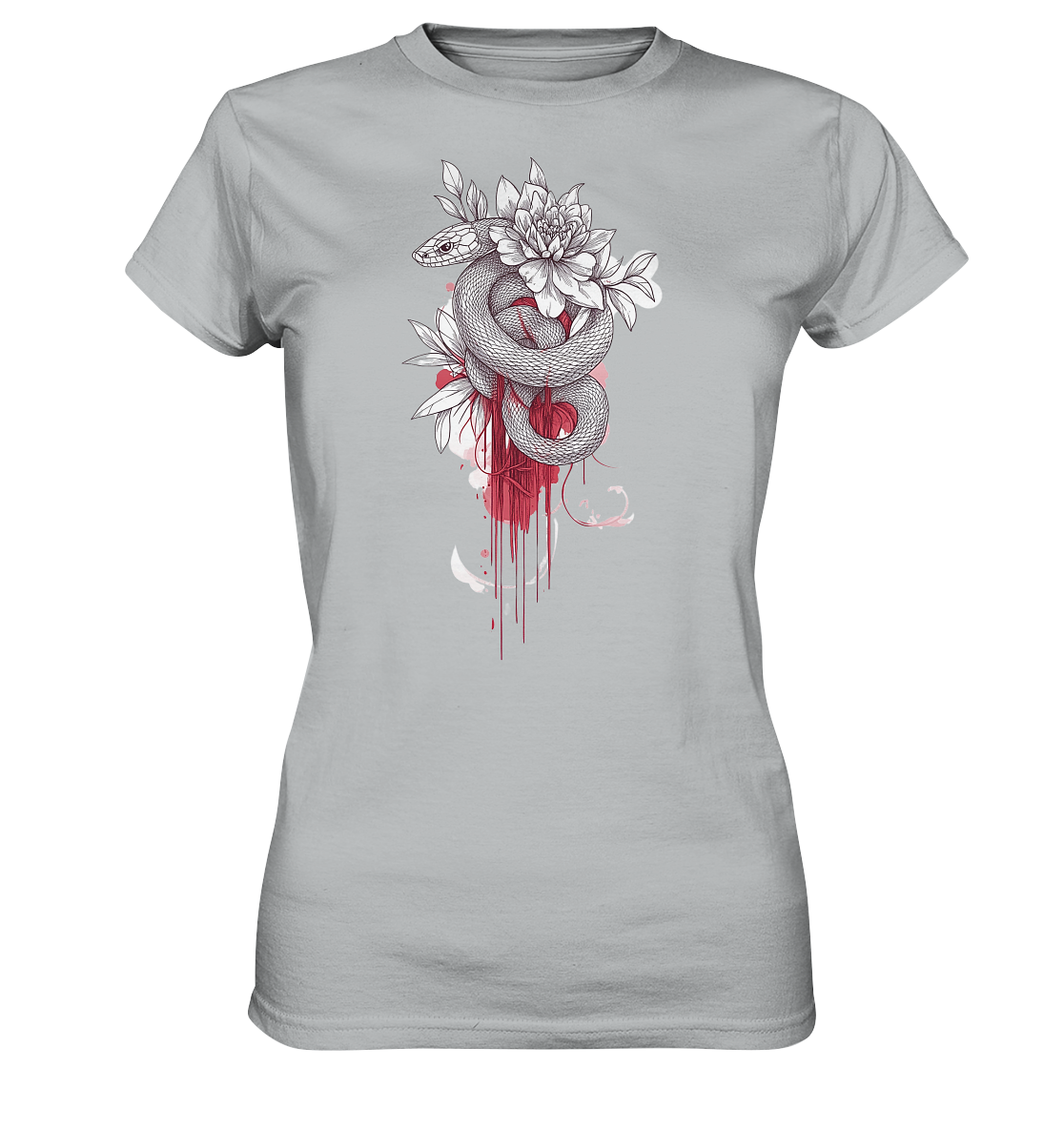 Schlange nur Vorderseiten Druck - Ladies Premium Shirt