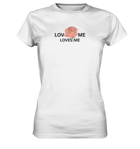 LOVES ME (Rote Rose) - Ladies Premium Shirt