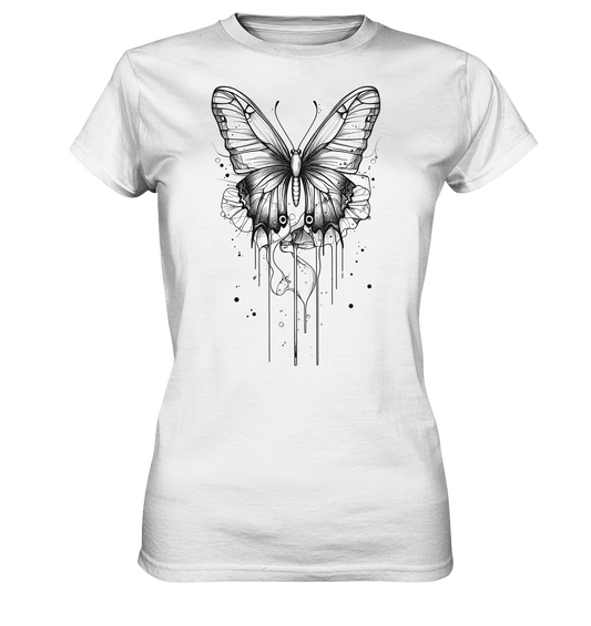 Schmetterlings Träume (nur Vorderseite Druck) - Ladies Premium Shirt