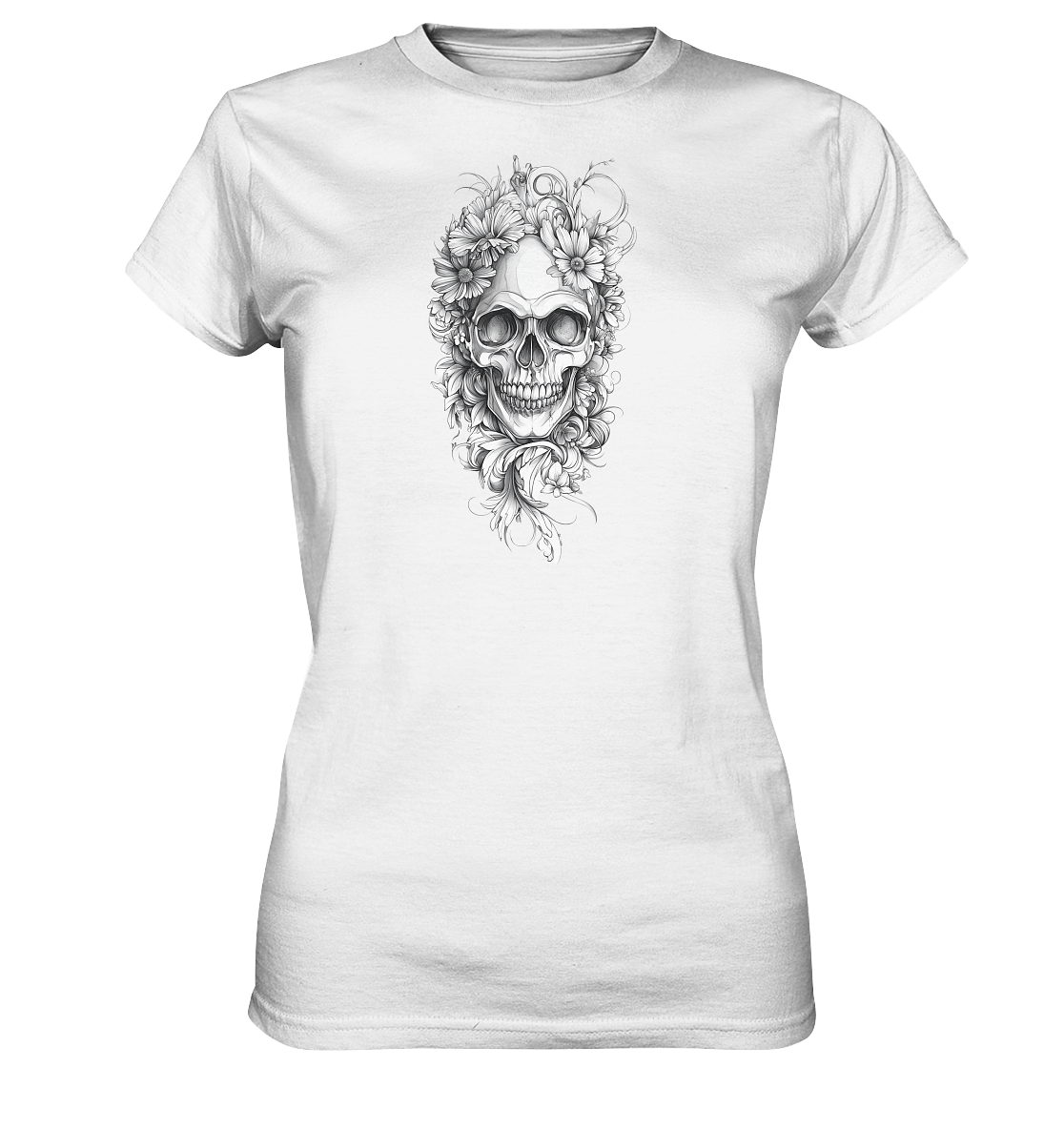 Totenkopfs Blüte  - Ladies Premium Shirt