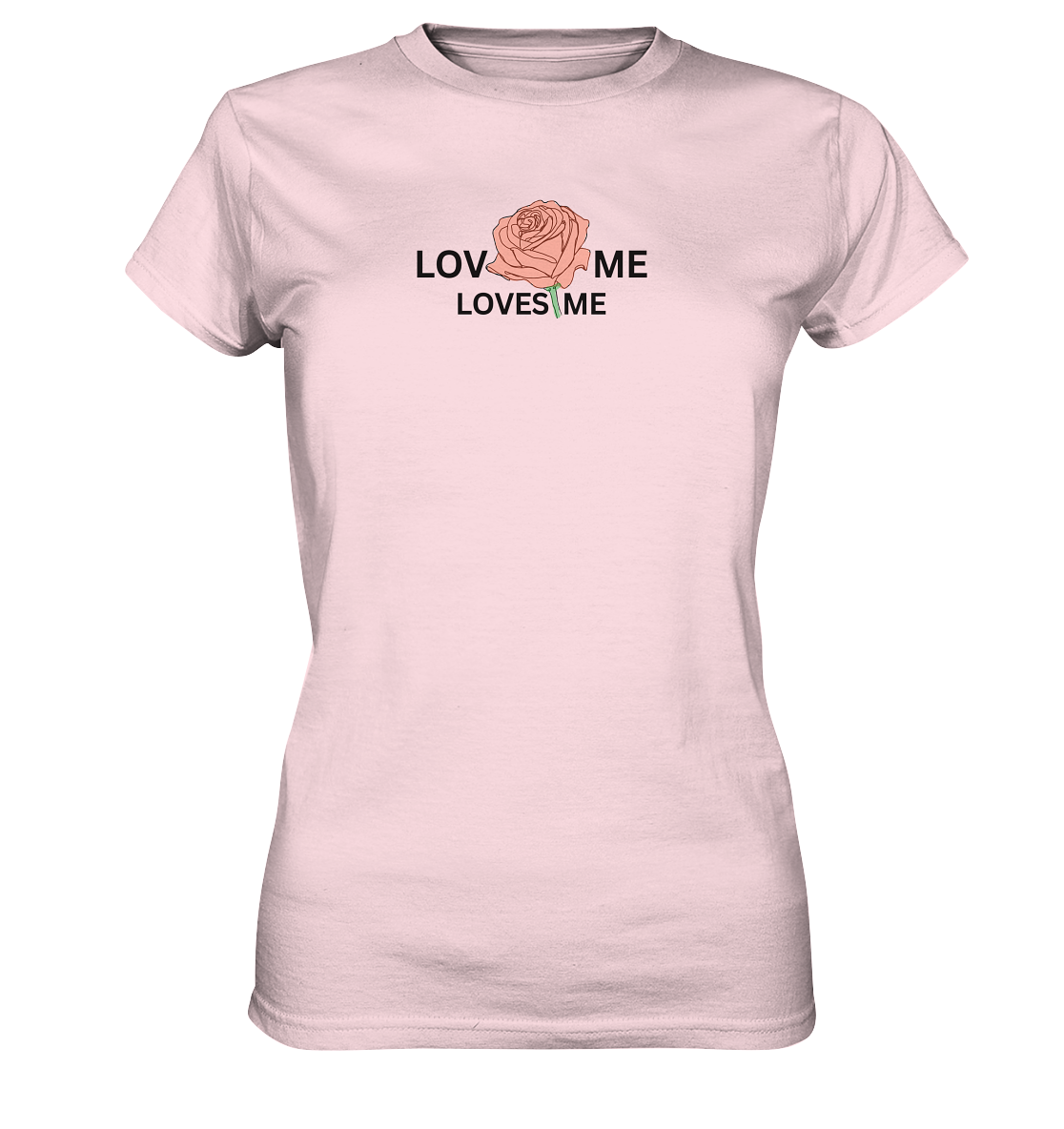 LOVES ME (Rote Rose) - Ladies Premium Shirt