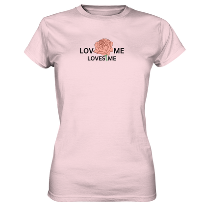 LOVES ME (Rote Rose) - Ladies Premium Shirt