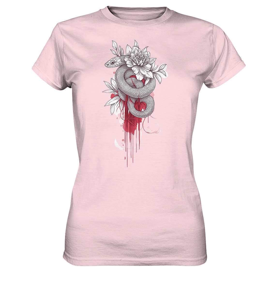 Schlange nur Vorderseiten Druck - Ladies Premium Shirt