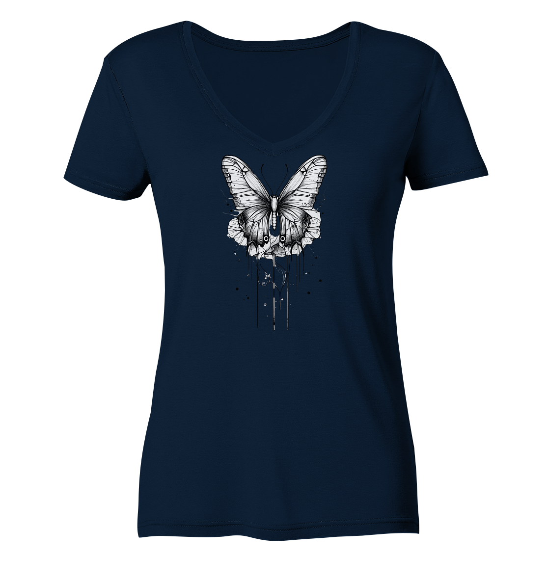 Schmetterlings träume  - Ladies V-Neck Shirt