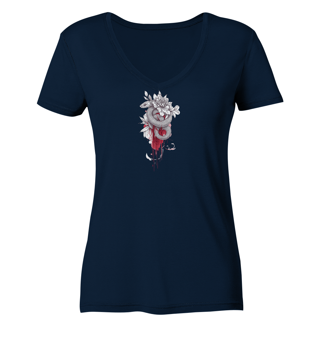 Schlangenblüte - Ladies V-Neck Shirt