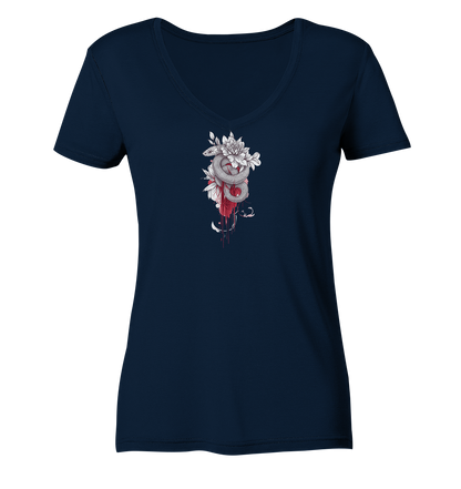 Schlangenblüte - Ladies V-Neck Shirt