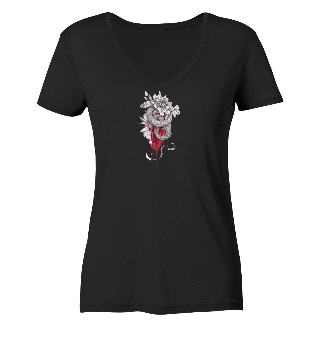 Schlangenblüte - Ladies V-Neck Shirt