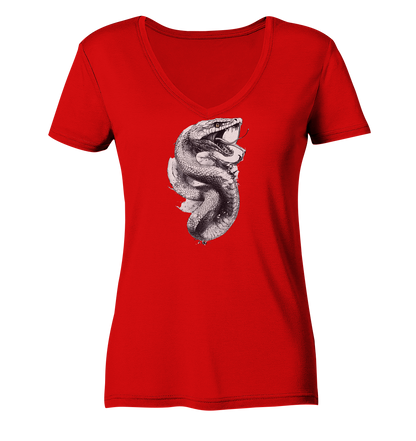 Schlangenkönigin  - Ladies V-Neck Shirt