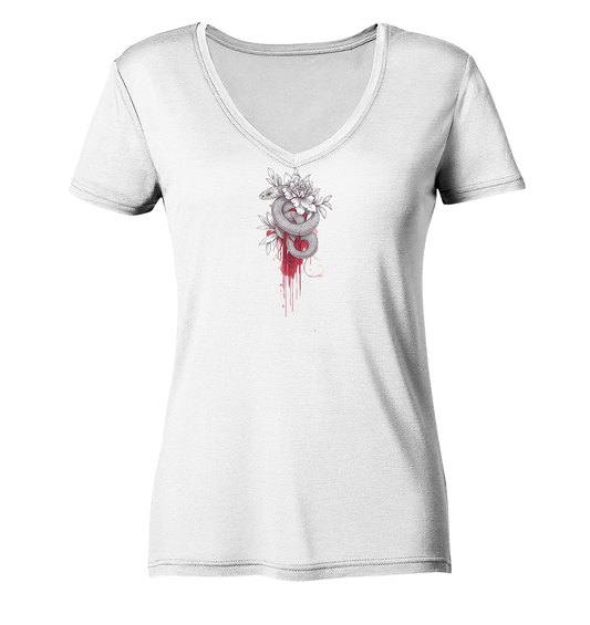 Schlangenblüte - Ladies V-Neck Shirt