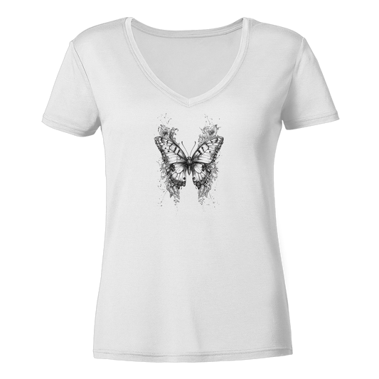 Schmetterling - Ladies V-Neck Shirt