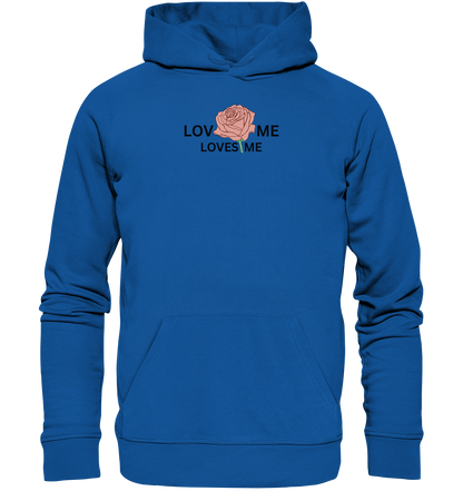 LOVES ME (Rote Rose) - Organic Basic Hoodie
