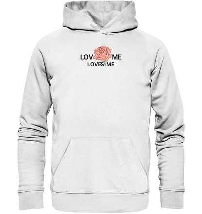 LOVES ME (Rote Rose) - Organic Basic Hoodie