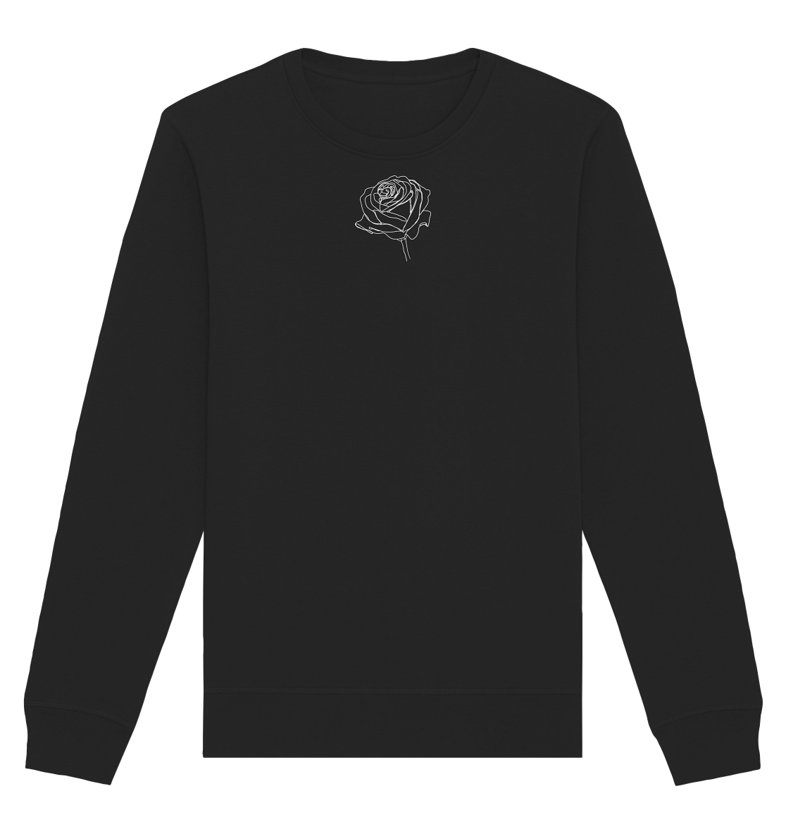 Rosen look dunkel mittig - Organic Basic Unisex Sweatshirt