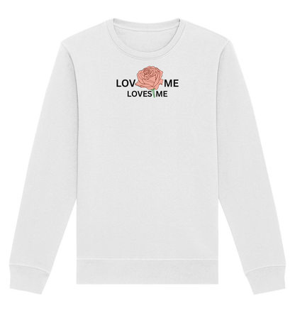 LOVES ME (Rote Rose) - Organic Basic Unisex Sweatshirt