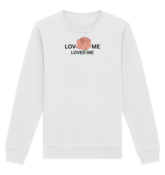 LOVES ME (Rote Rose) - Organic Basic Unisex Sweatshirt