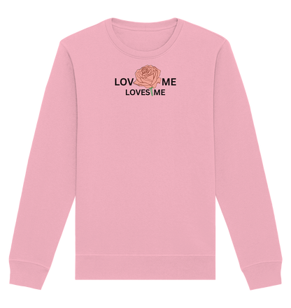 LOVES ME (Rote Rose) - Organic Basic Unisex Sweatshirt