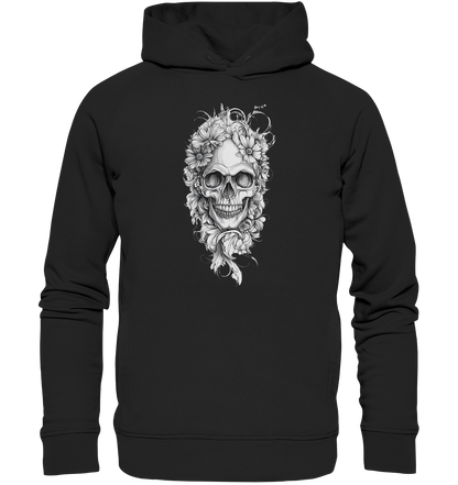 Totenkopfs Blüte  - Organic Fashion Hoodie