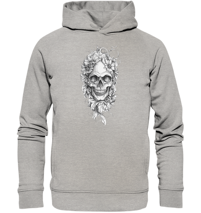 Totenkopfs Blüte  - Organic Fashion Hoodie