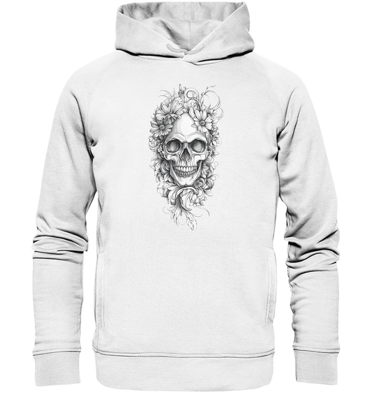 Totenkopfs Blüte  - Organic Fashion Hoodie