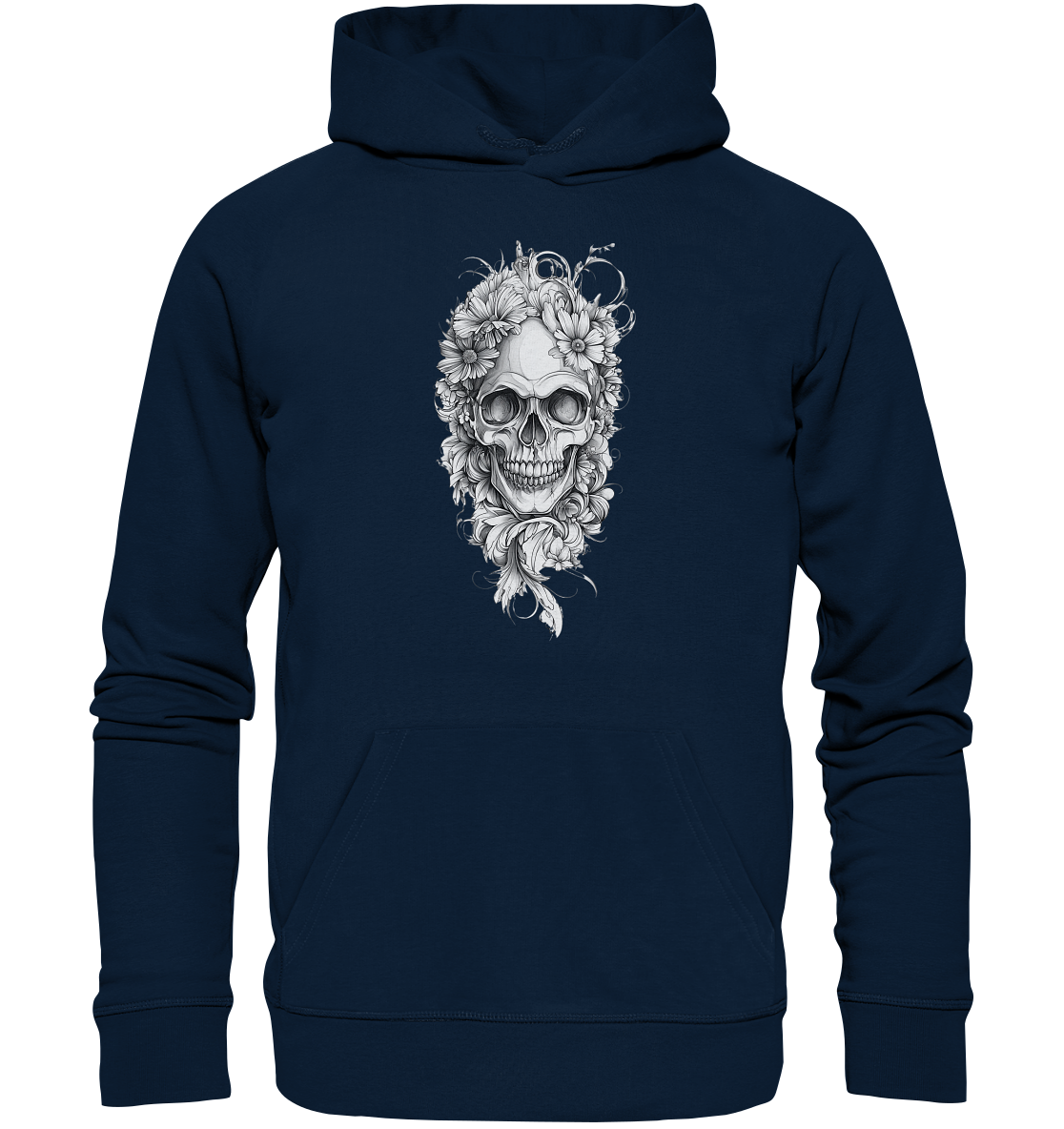 Totenkopfs Blüte  - Organic Hoodie