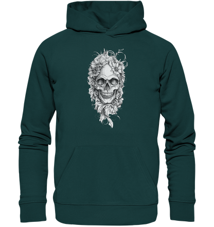 Totenkopfs Blüte  - Organic Hoodie