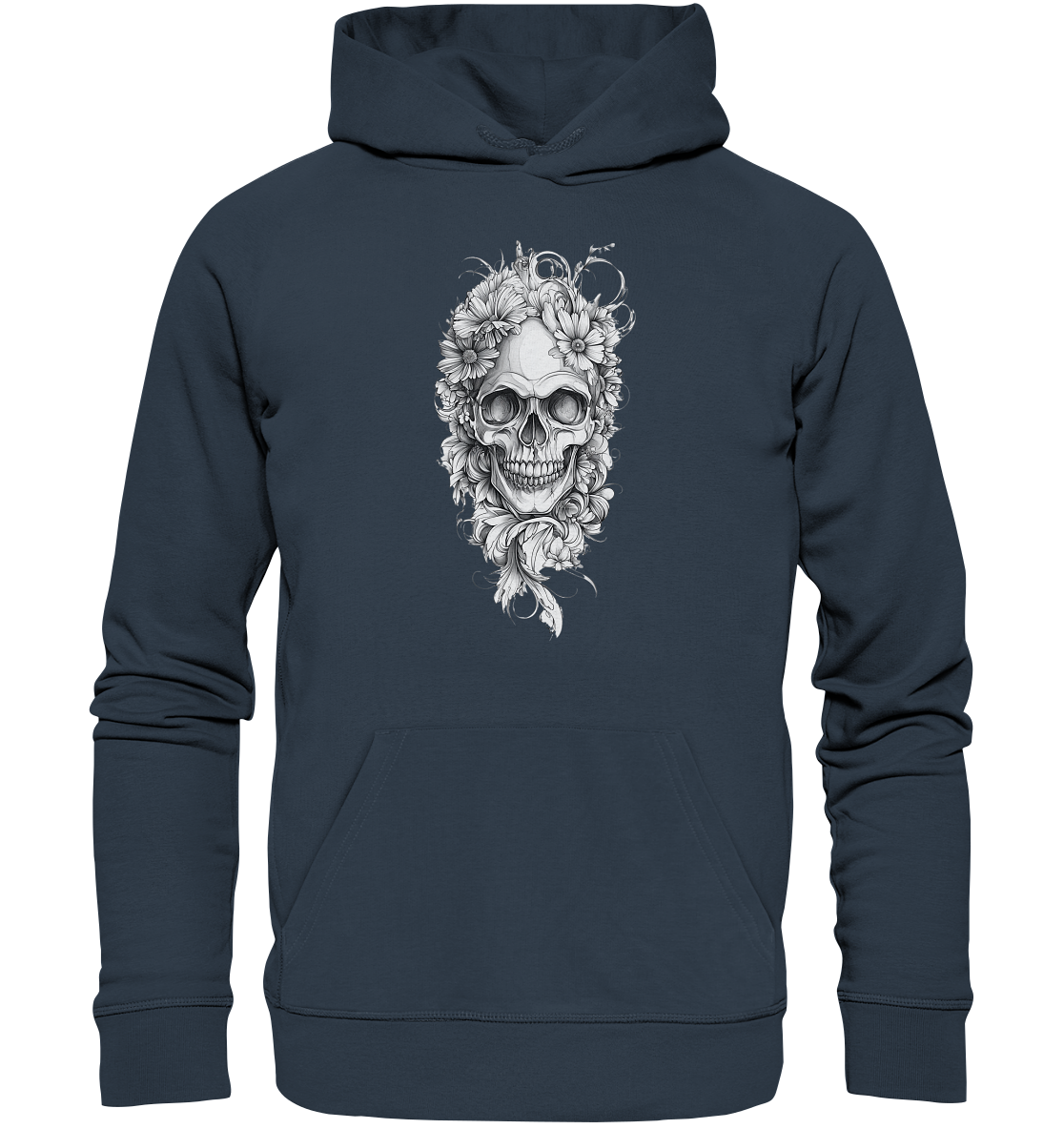 Totenkopfs Blüte  - Organic Hoodie