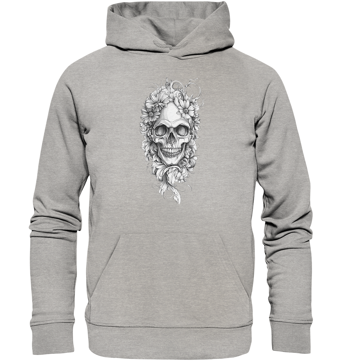 Totenkopfs Blüte  - Organic Hoodie