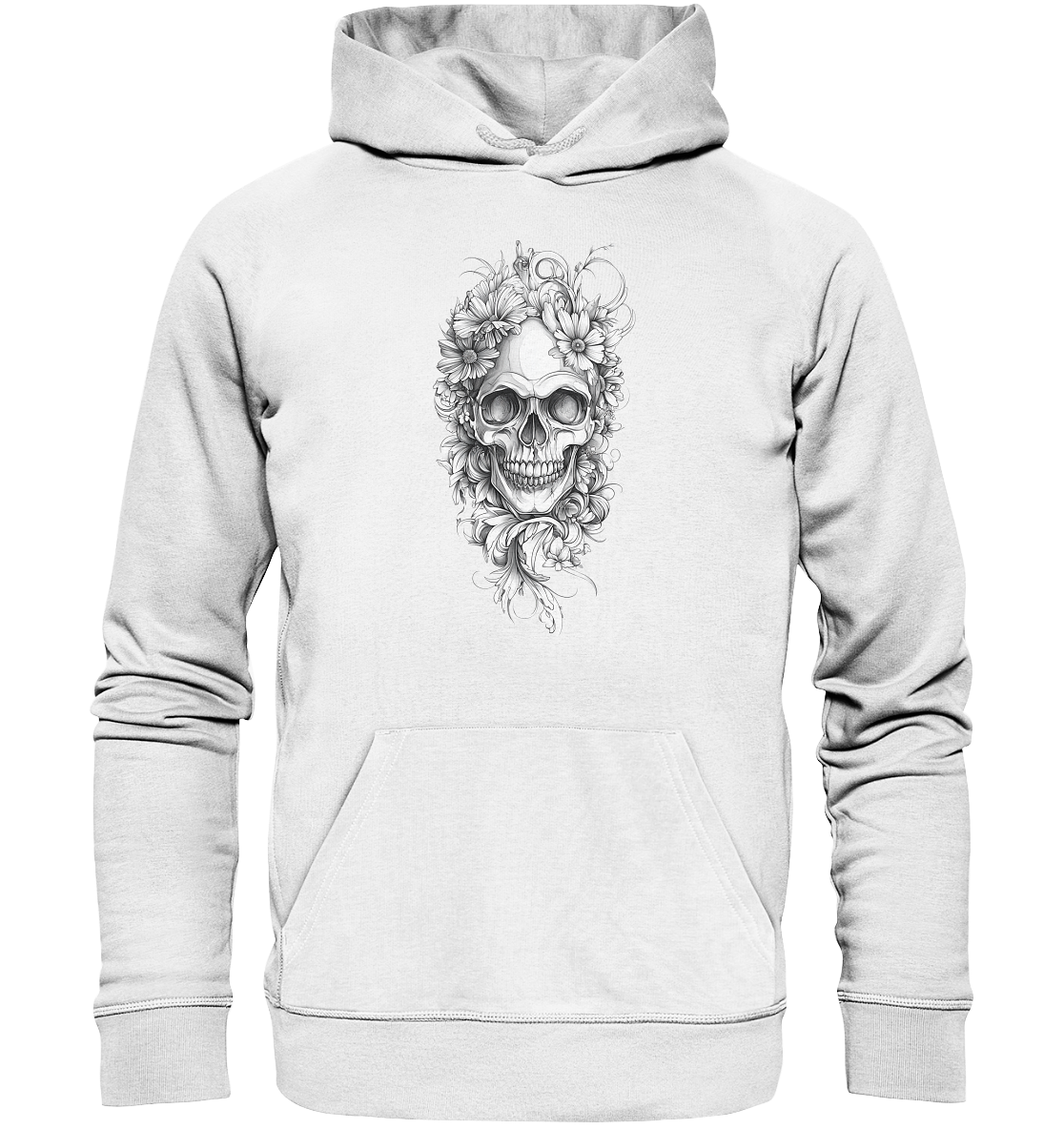 Totenkopfs Blüte  - Organic Hoodie