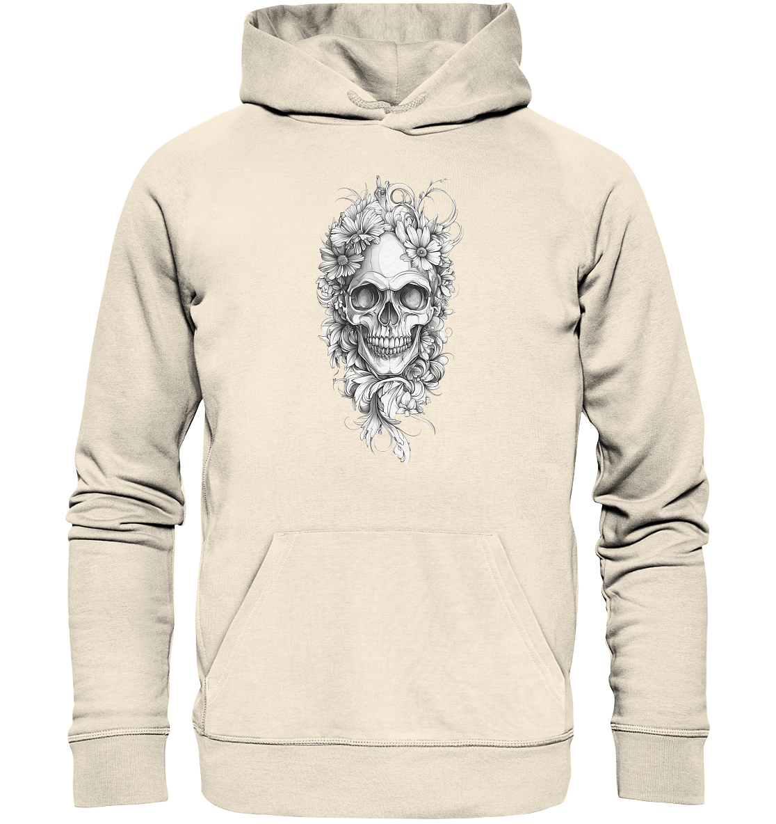 Totenkopfs Blüte  - Organic Hoodie