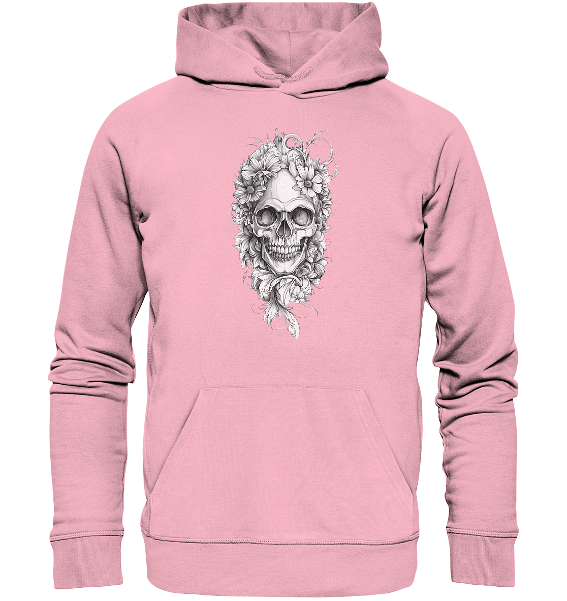 Totenkopfs Blüte  - Organic Hoodie