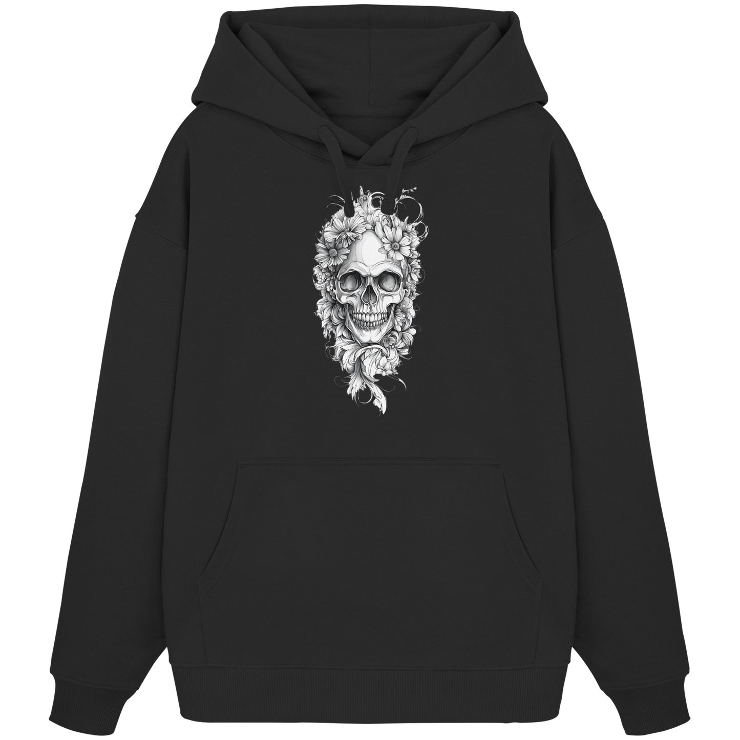 Totenkopfs Blüte  - Organic Oversize Hoodie