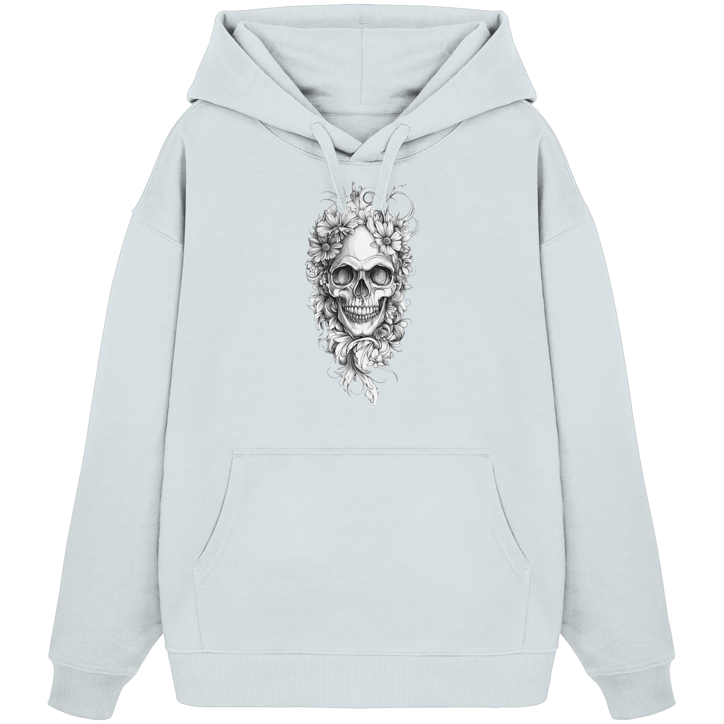 Totenkopfs Blüte  - Organic Oversize Hoodie