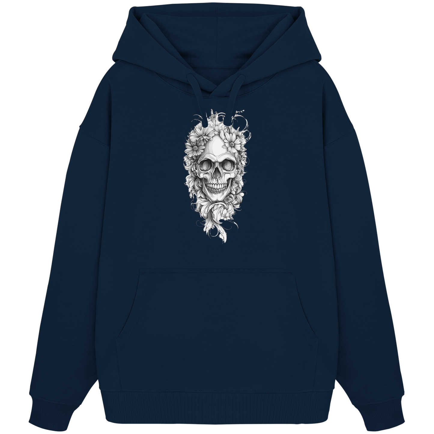 Totenkopfs Blüte  - Organic Oversize Hoodie