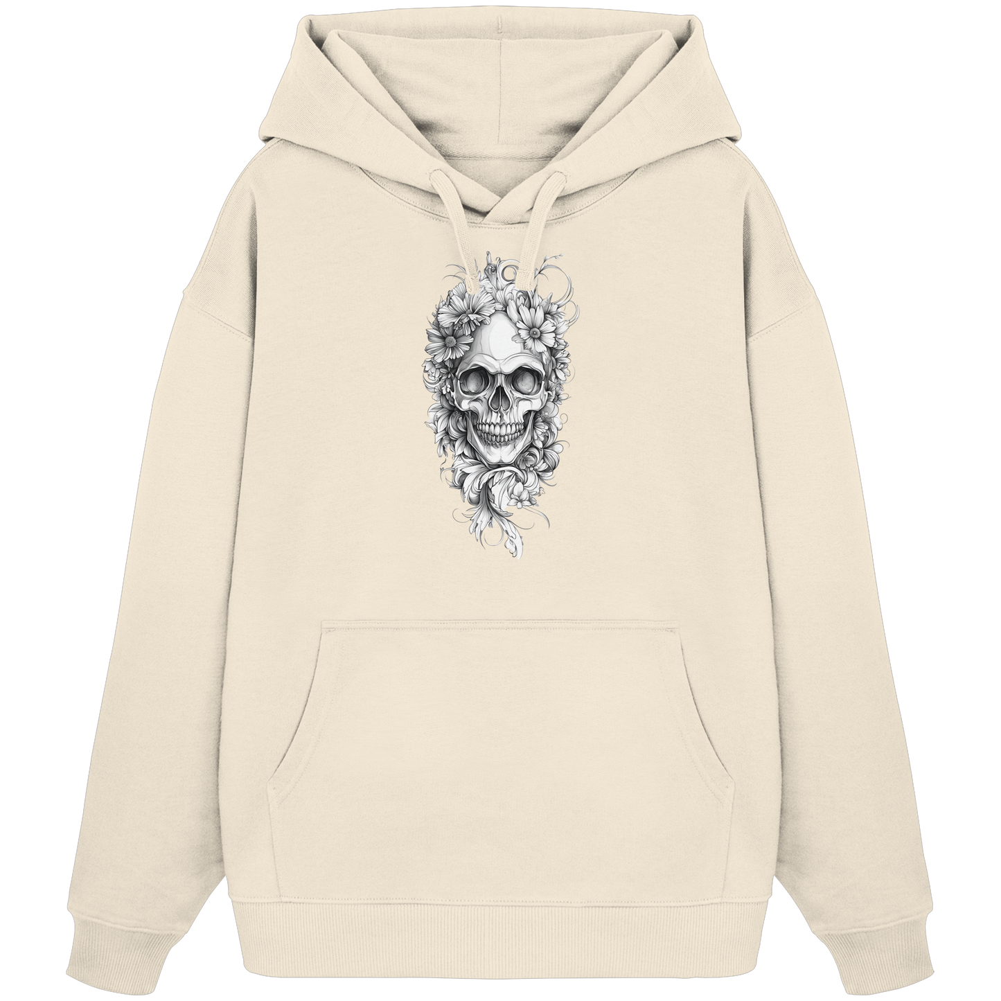 Totenkopfs Blüte  - Organic Oversize Hoodie