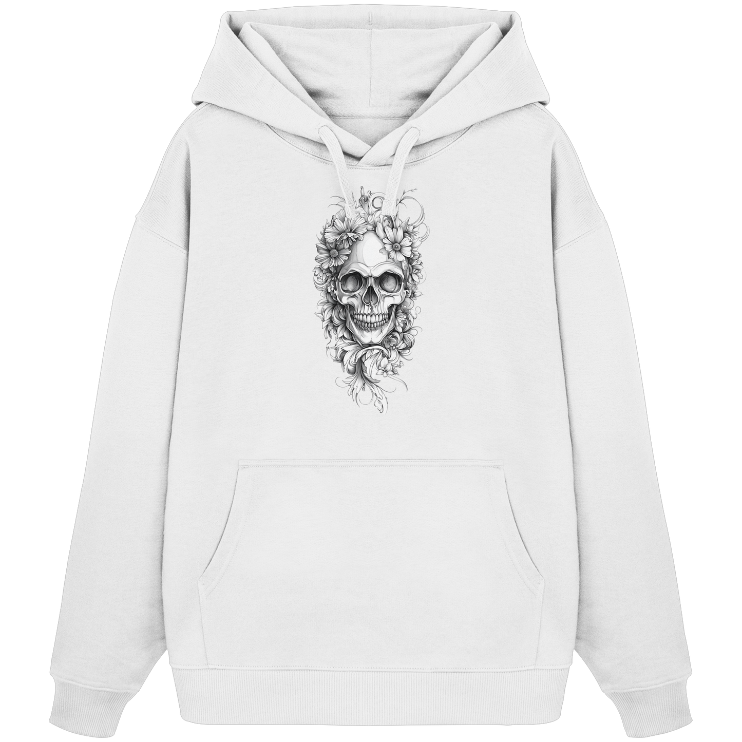 Totenkopfs Blüte  - Organic Oversize Hoodie