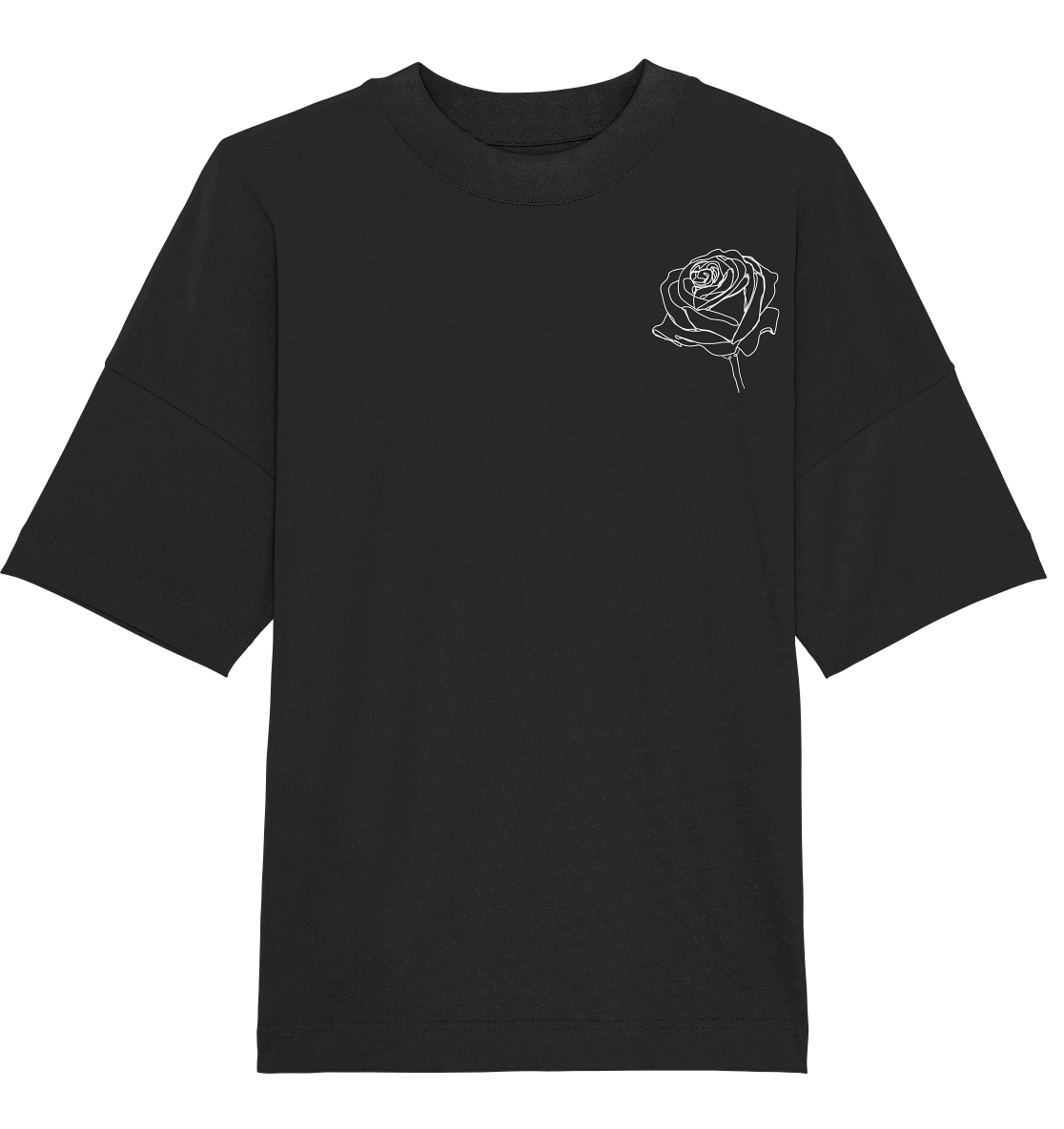 Rosen look Dunkel - Organic Oversize Shirt