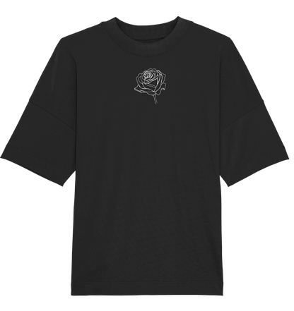 Rosen look dunkel mittig - Organic Oversize Shirt