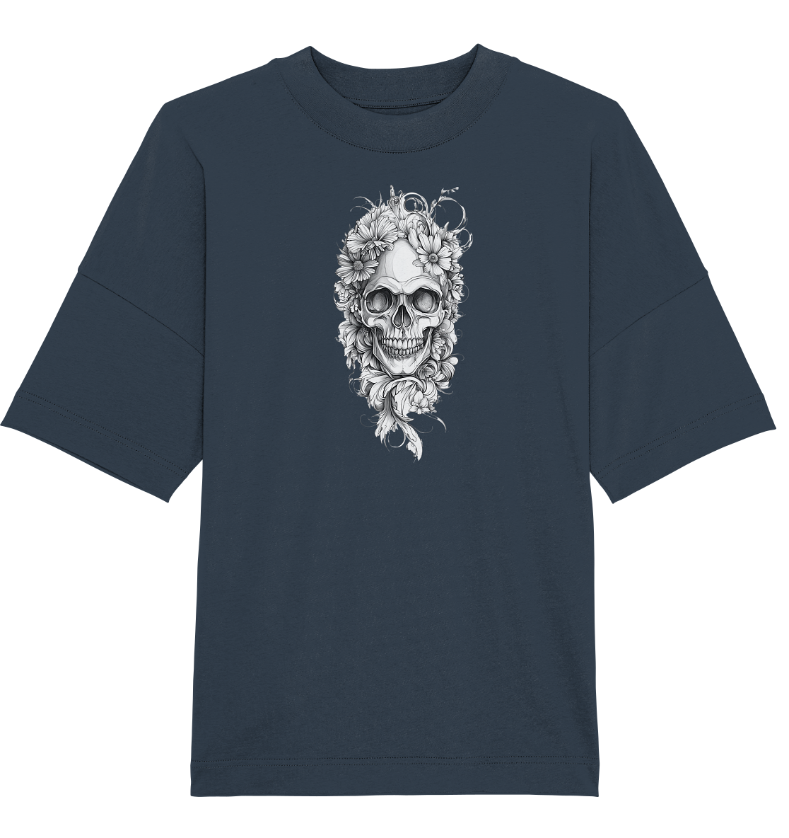 Totenkopfs Blüte  - Organic Oversize Shirt