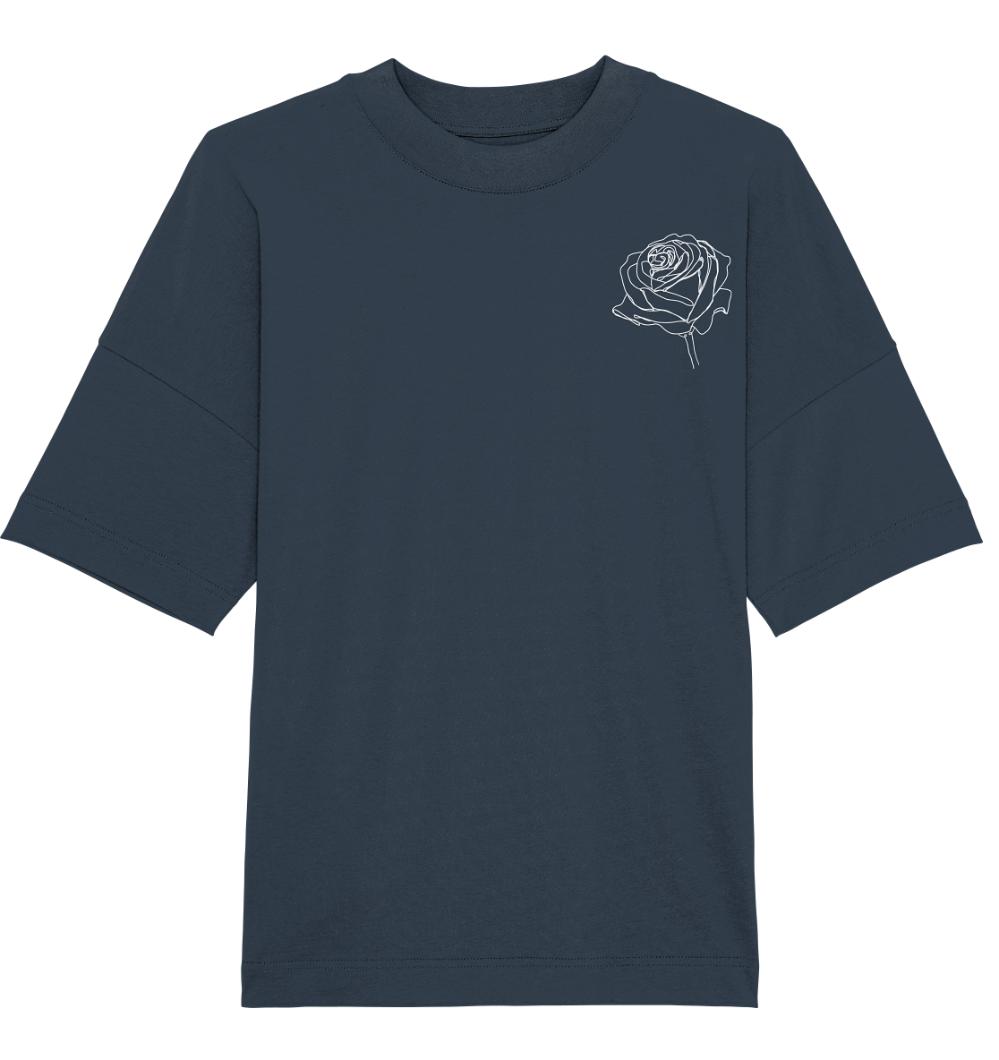 Rosen look Dunkel - Organic Oversize Shirt