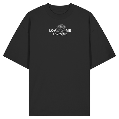LOVES ME (Schwarz) - Organic Oversize Shirt