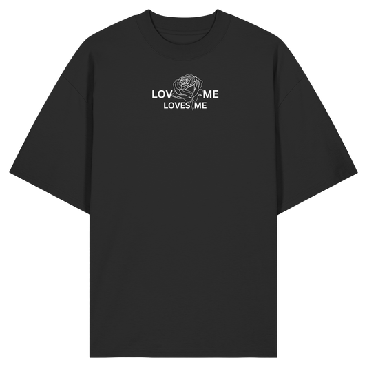 LOVES ME (Schwarz) - Organic Oversize Shirt