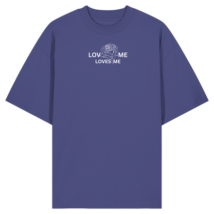 LOVES ME (Schwarz) - Organic Oversize Shirt