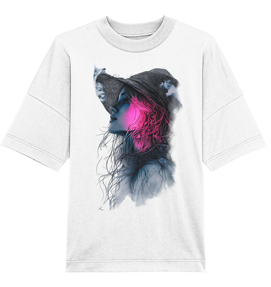 Frau (Vorderseiten Druck) - Organic Oversize Shirt